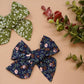 Fall Florals Linen Large Everly Bow