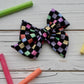 Rainbow Checkerboard Large Everly Bow