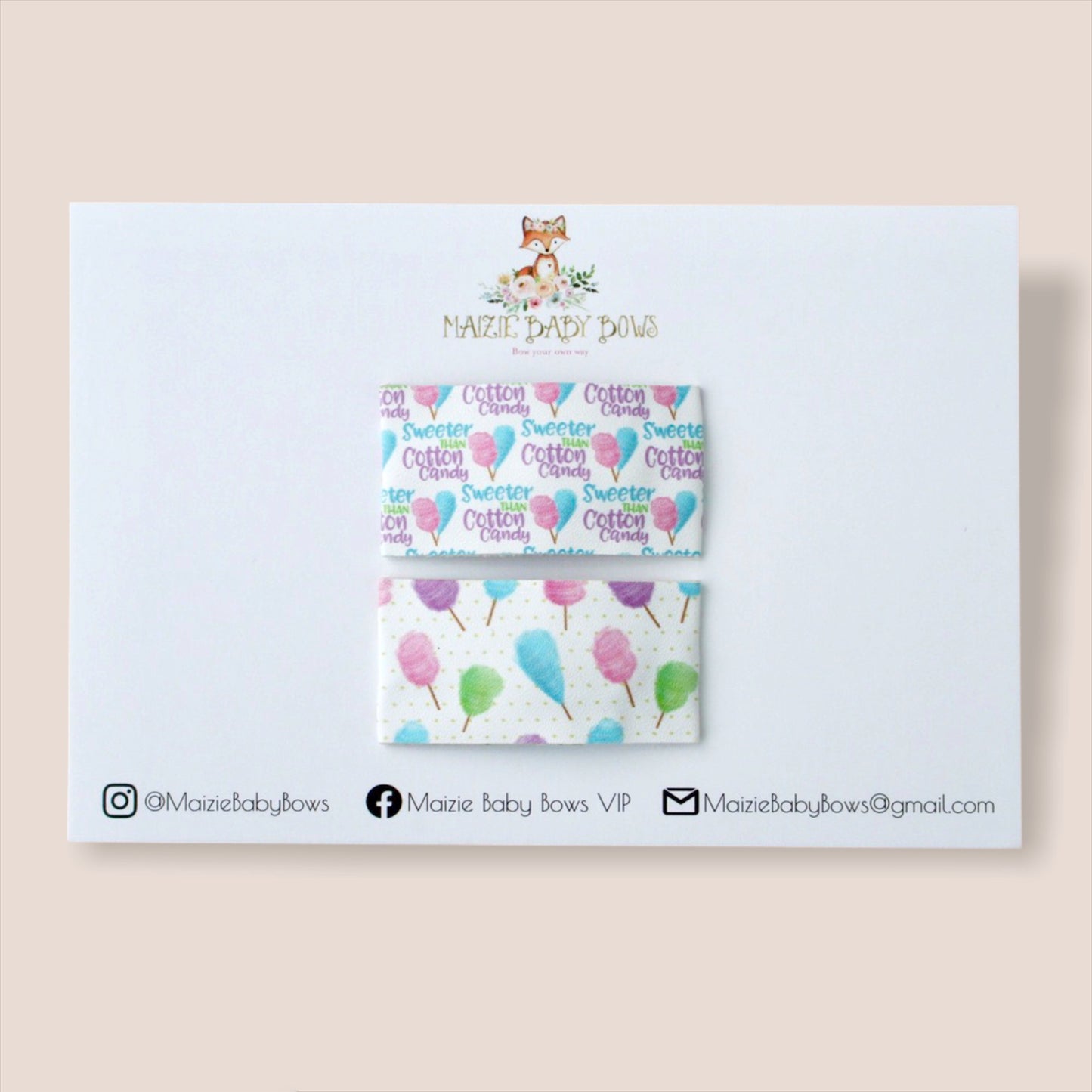 Sweeter Than Cotton Candy Snap Clip Set