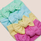 Bright Solid Tie-On Headbands