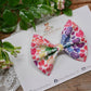 Rainbow Hearts Chunky Glitter Baby Kate Bow