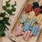 Woven Embossed Solid Emmy Bows