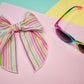 Rainbow Bright Stripes XL Remi Bow