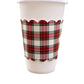 Tartan Plaid Scalloped Cup Sleeve