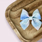 Snowflake Shimmer Suede Baby Giana Bow