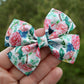Pink Blush Floral Medium Wren Bow