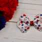 July Fourth Floral Medium Maggie Bow