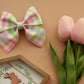 Spring Plaid Medium Giana Bow