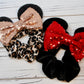 Sequin Bow Velvet Scrunchies