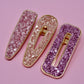 Glitzy Glittered Glitter Luxe Clip Set