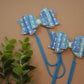 Blue Watercolor Crosses Planner Clip (4 inches)