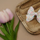 Easter Garden Shimmer Suede Baby Giana Bow