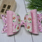 Pink Retro Santa Large Ellie Bow