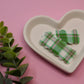Luck of the Irish Plaid Scalloped Snap Clip