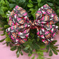 Pink Punk Halloween Wren Bow