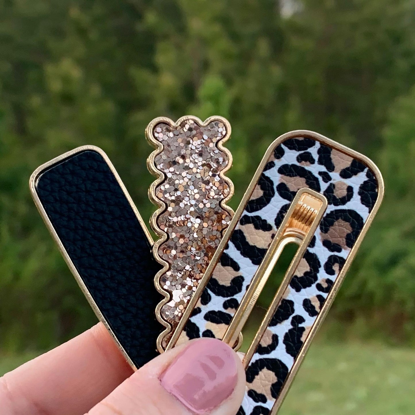 Luxe Leopard Luxe Clip Set