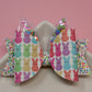Colorful Bunnies with Shaker Ears Medium Ellie Bow