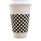 Checkerboard Scalloped Cup Sleeve