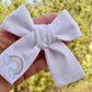 Pastel Rainbow Embroidered Handtied Bow