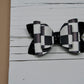 Black and White Checkered Emmy Bow