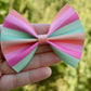 Summer Sherbet Stripes Baby Kate Bow