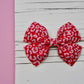 Red Leopard Wren Bow